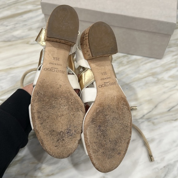 JIMMY CHOO MADDIE 40 OPTICAL WHITE  35 1/2 | 5.5 - Picture 7 of 7